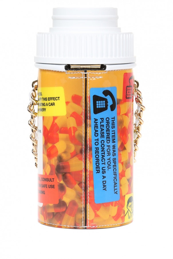 Moschino pill discount bottle shoulder bag